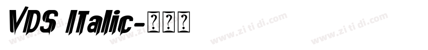 VDS Italic字体转换